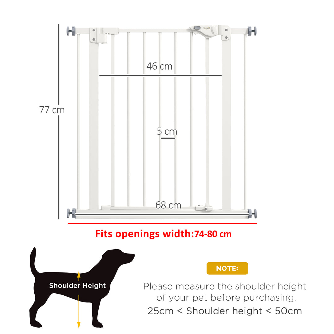 Adjustable Pet Gate: Metal Safety Barrier for Dogs