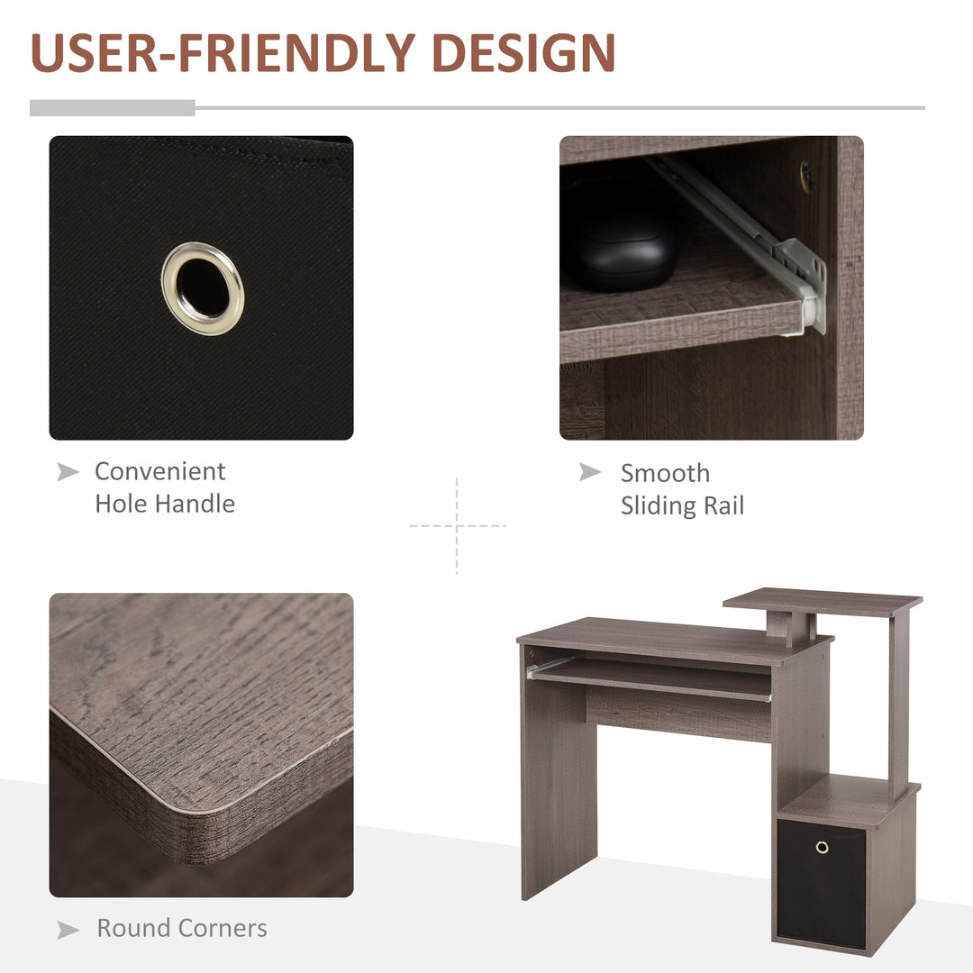 Computer Table with Sliding Keyboard Tray