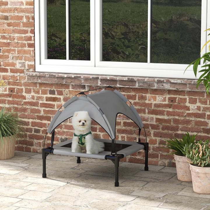 Elevated Cooling Pet Bed: Breathable Mesh Raised Cot for Small to Medium Dogs