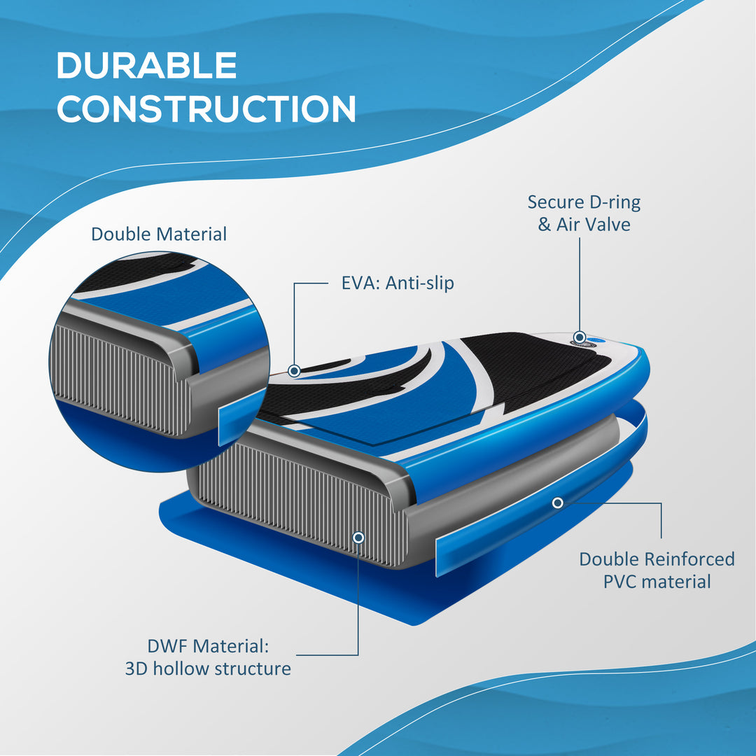 10'6" x 30" x 6" Inflatable Paddle Stand Up Board