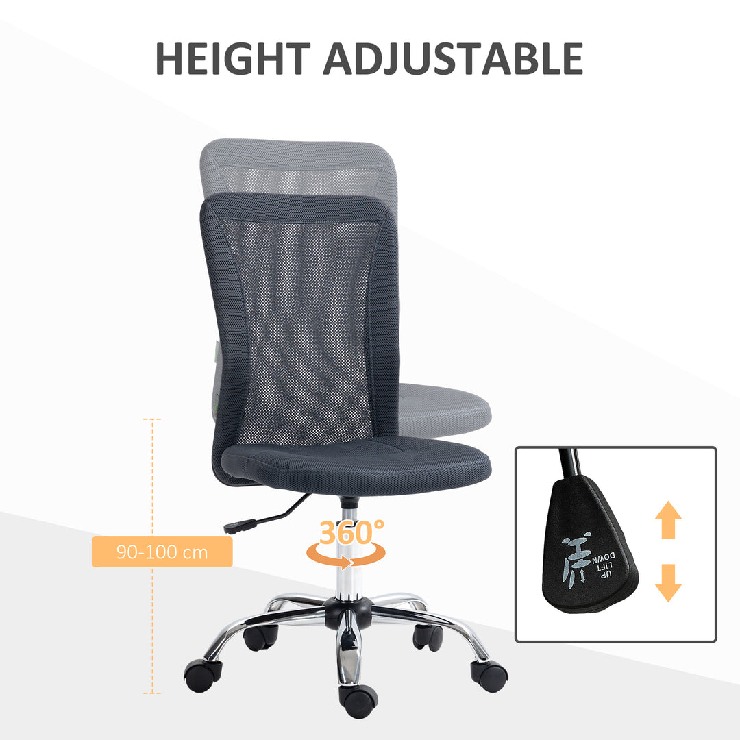 Vinsetto Mesh Office Chair, Dark Grey