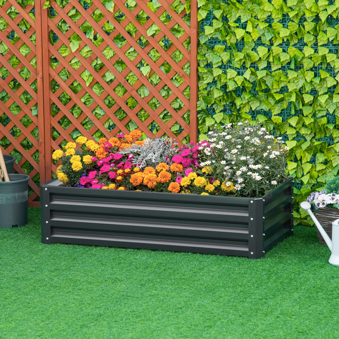 Galvanised Raised Garden Beds: Outdoor Herb & Vegetable Planters for Patio