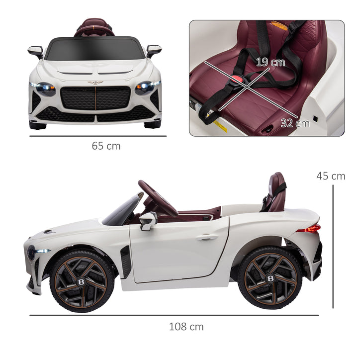 Bentley Bacalar Licensed 12V Kids Electric Ride on Car w/ Remote Control