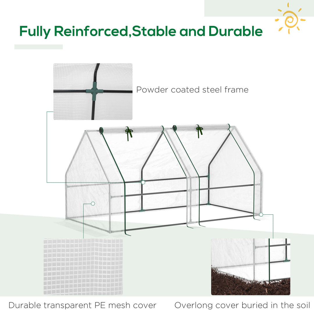 Compact Cultivator: Petite Greenhouse with Steel Frame