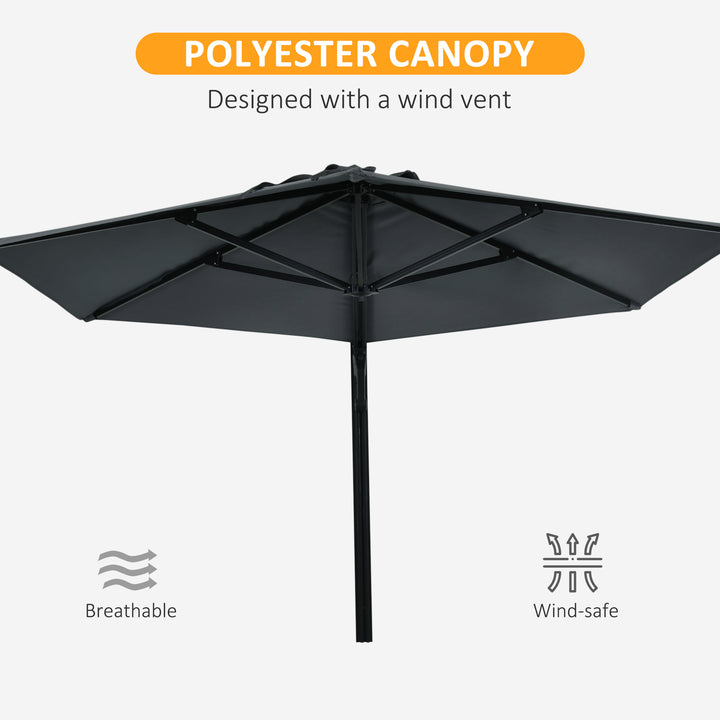 Waterproof Wall Mounted Parasol