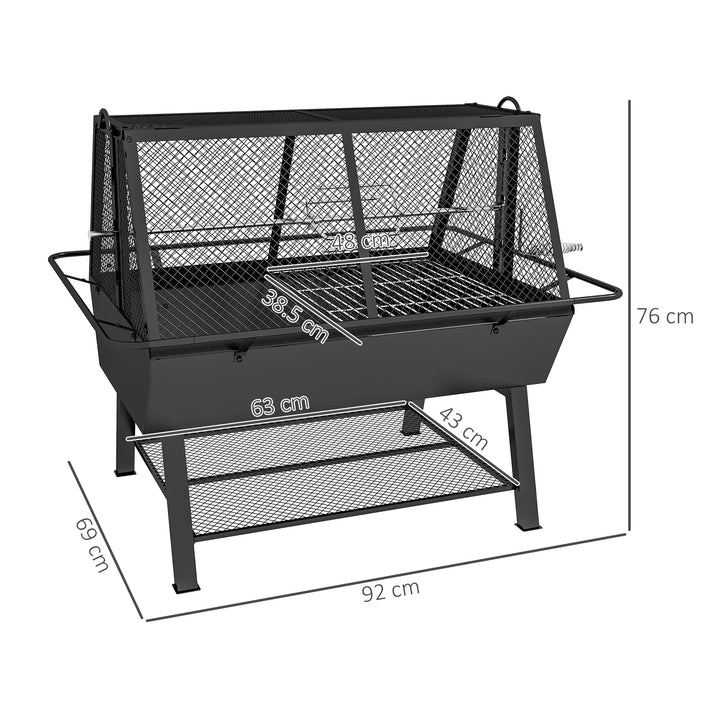 3-in-1 Charcoal Barbecue Grill