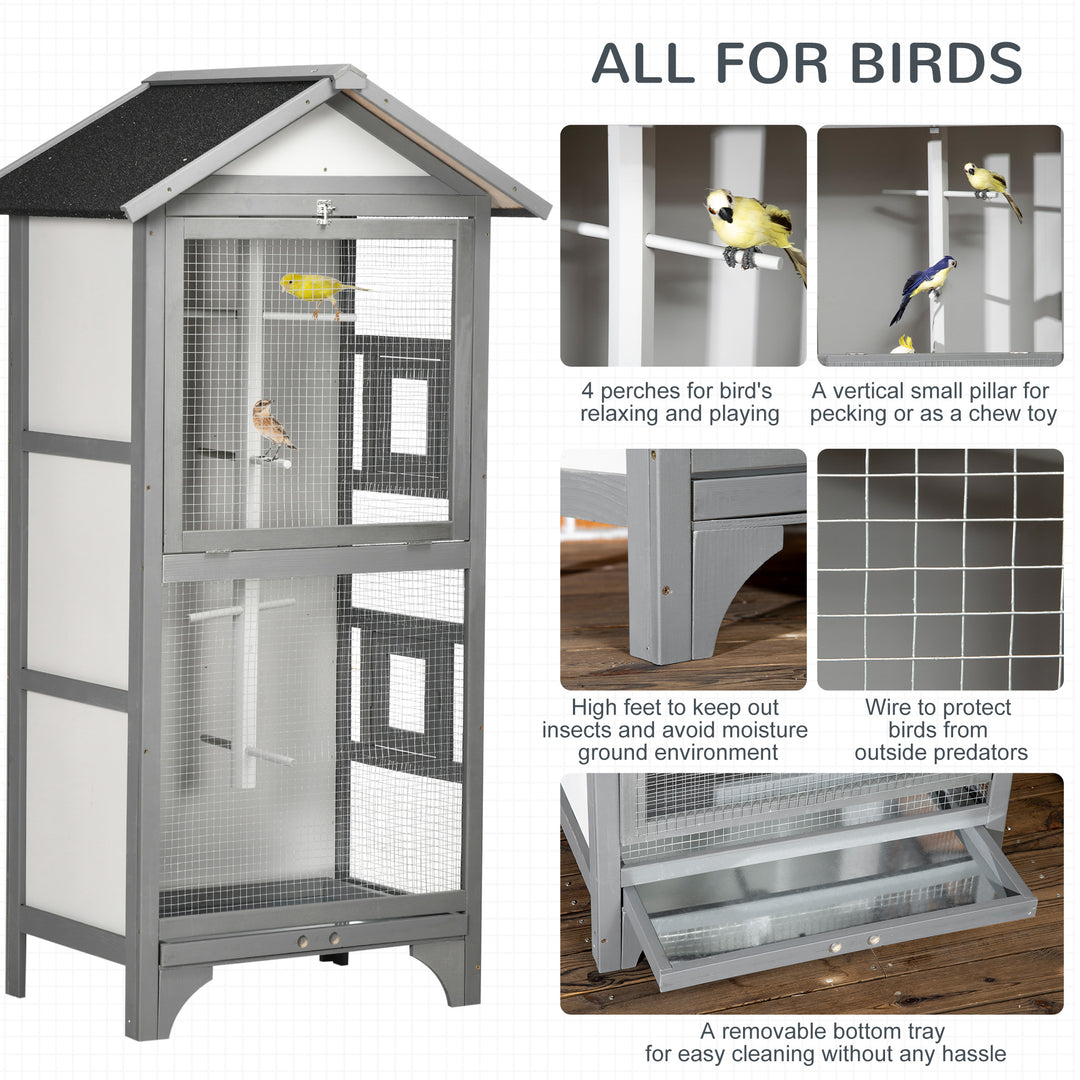 Wooden Outdoor Bird Cage