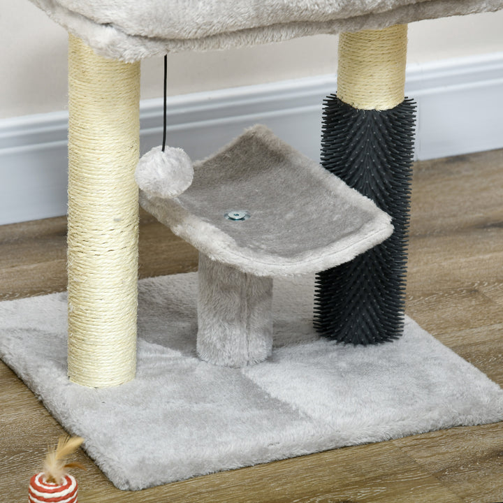 Kitty Climber: 48cm Cat Tree with Self-Groomer