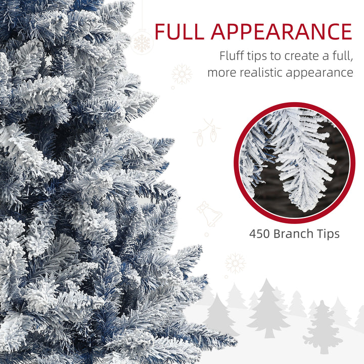 5ft Flocked Artificial Christmas Tree with 450 Snow Frosted Tips