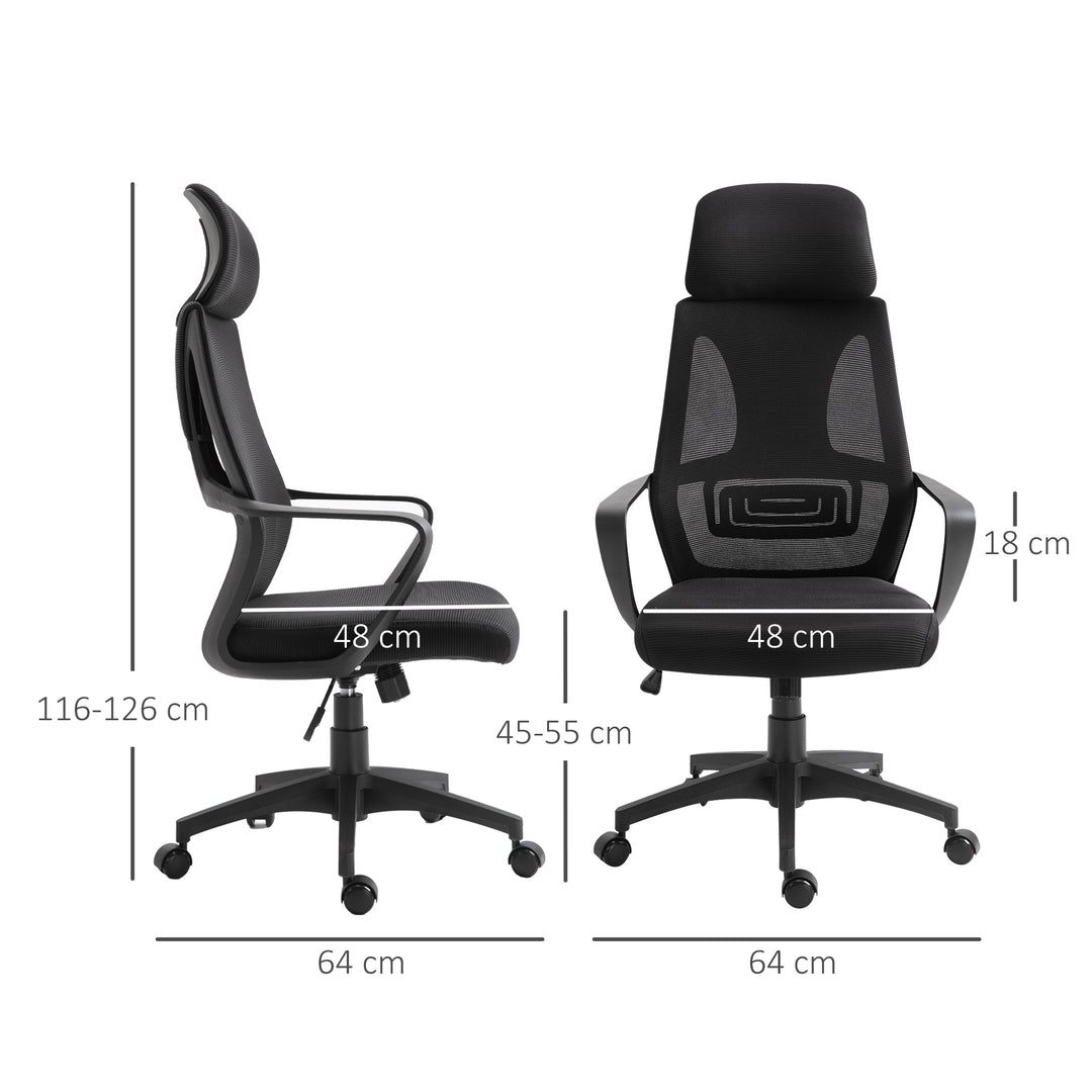 Vinsetto Ergonomic Chair, Black