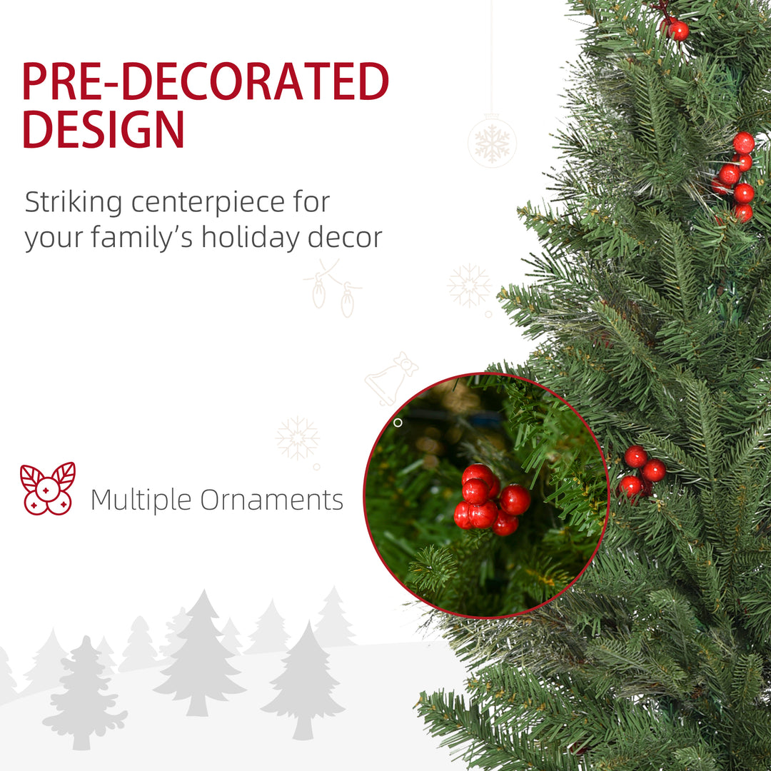 Pencil Artificial Christmas Tree with Realistic Branches