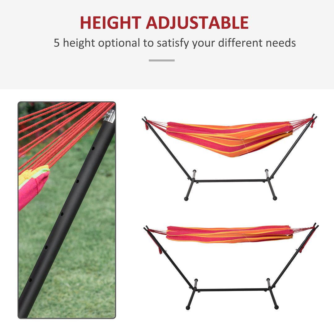 Camping Hammock: Portable Stand with Adjustable Height