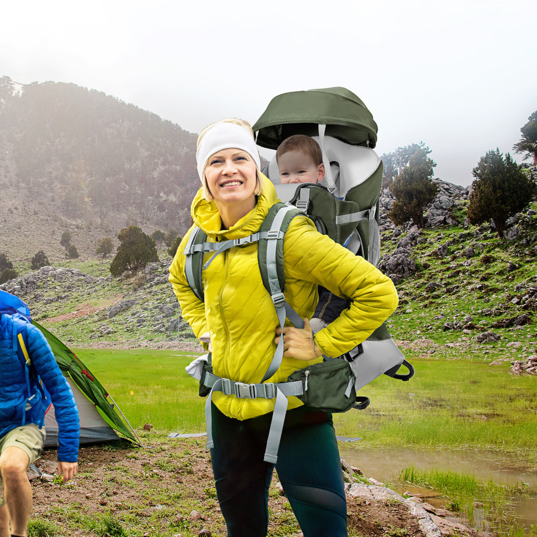 Toddler Hiking Backpack Carrier with Removable Small Bag