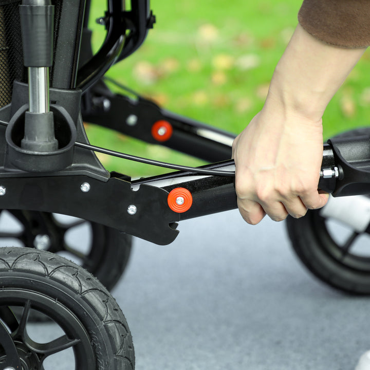 Folding Rollator Walker with Padded Seat