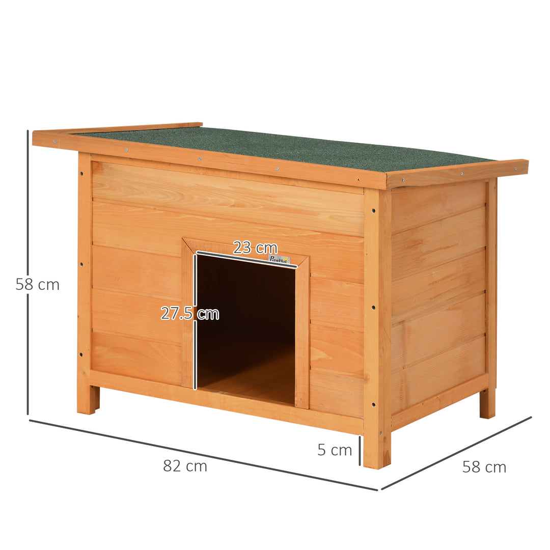 85cm Elevated Dog Kennel Wooden Pet House Outdoor Waterproof