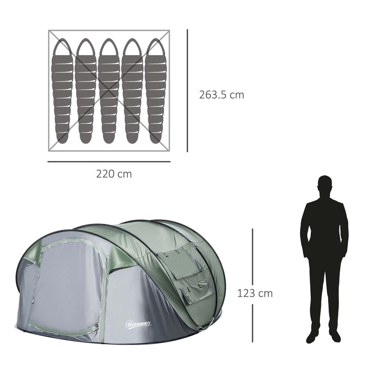 Camping Haven: 4-5 Person Pop-Up Tent