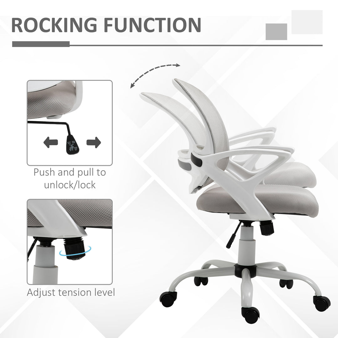 Vinsetto Mesh Office Swivel Chair with Adjustable Lumbar Support