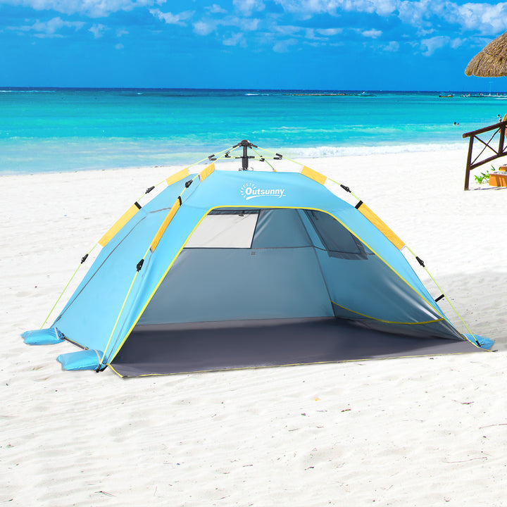 Pop-Up Beach Tent: Quick Setup for 1-2 People