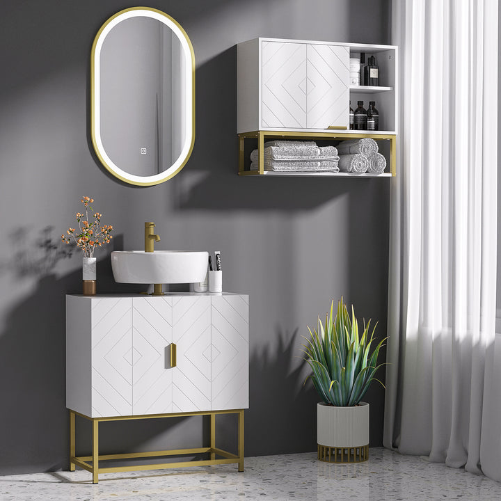 Kleankin Bathroom Mirror Cabinet