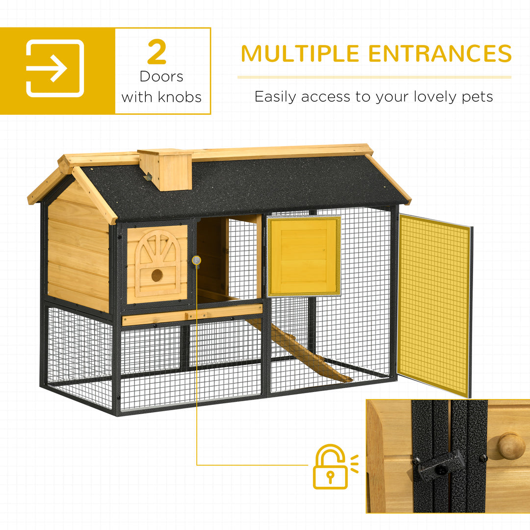 Rabbit Hutch Outdoor Bunny Cage with Run