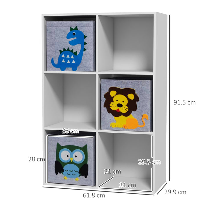 Kids' Storage Unit: 3 Fabric Drawers