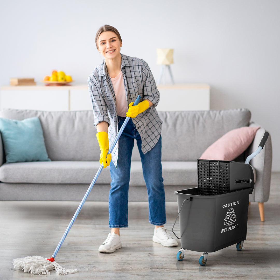 20L Mop Bucket with Wringer and Handle