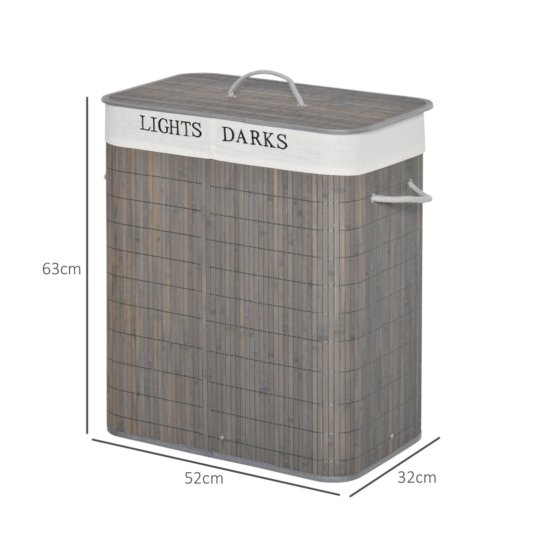 100L Laundry Basket w/ Flip Lid String Handles