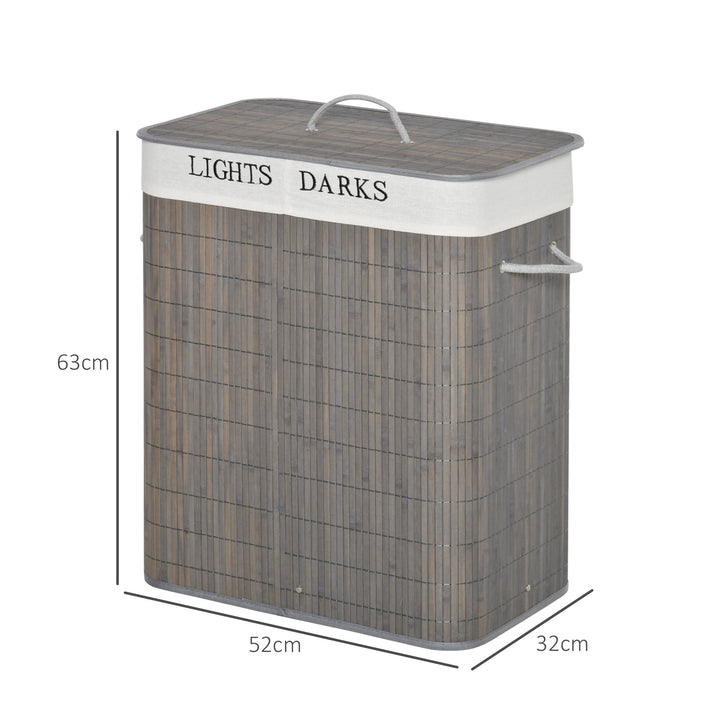 100L Laundry Basket w/ Flip Lid String Handles