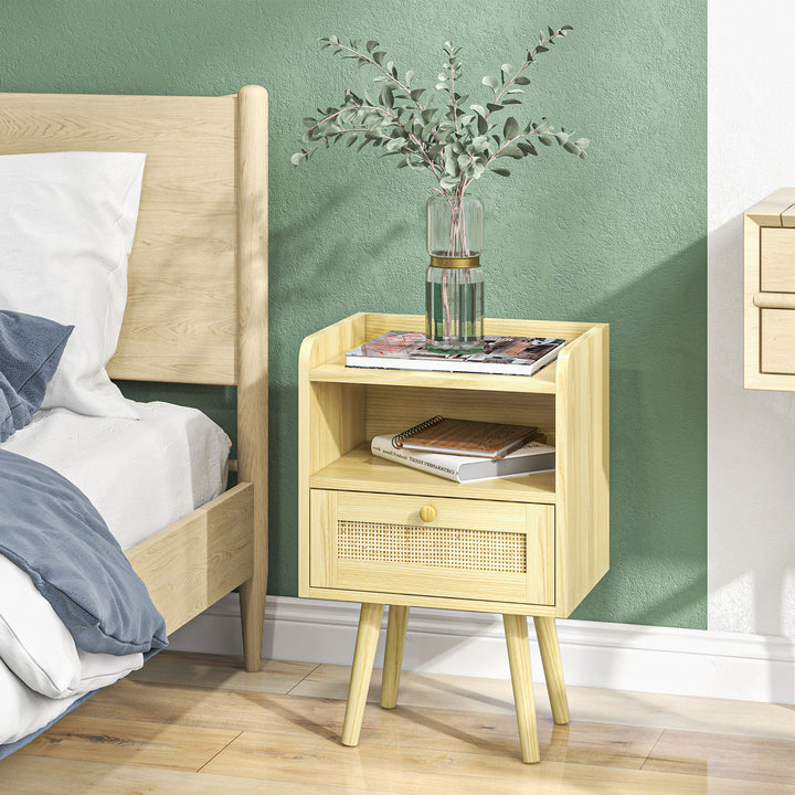 HOMCOM Bedside Table Set of 2