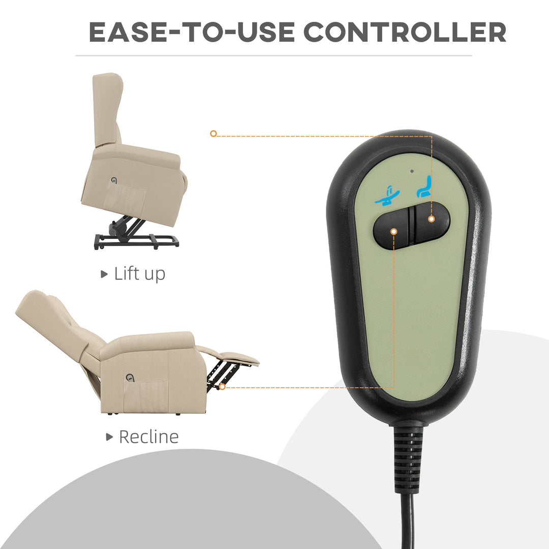 Recliner Armchair for the Elderly with Remote Control