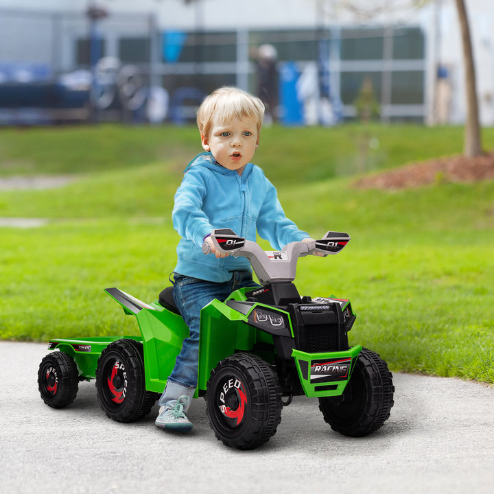 6V Quad Bike with Back Trailer