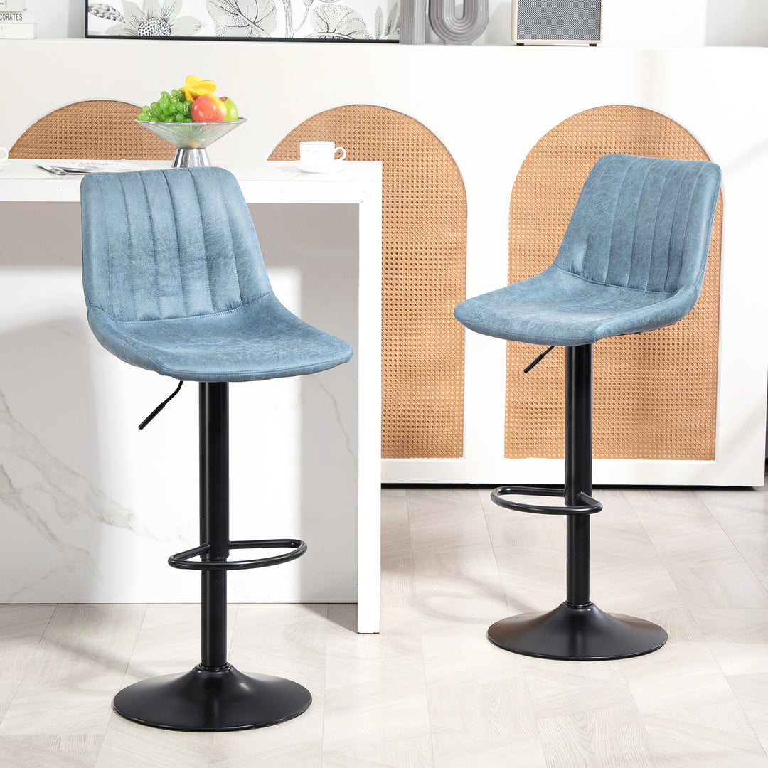 Adjustable Bar Chair Set of 2 Counter Height Bar Stools