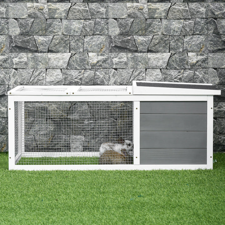 Indoor Outdoor Wooden Rabbit Hutch Small Animal Cage Pet Run Cover