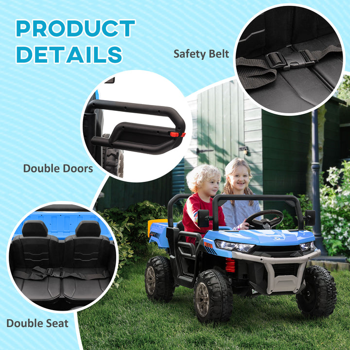 12V Two-Seater Kids Electric Ride-On Car