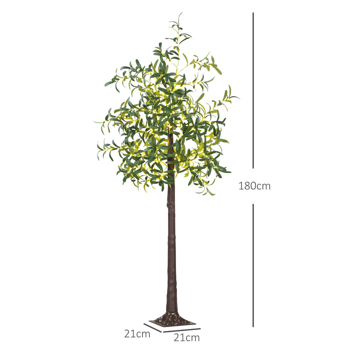 6ft Olive Tree Light with 300 Warm White LED Lights