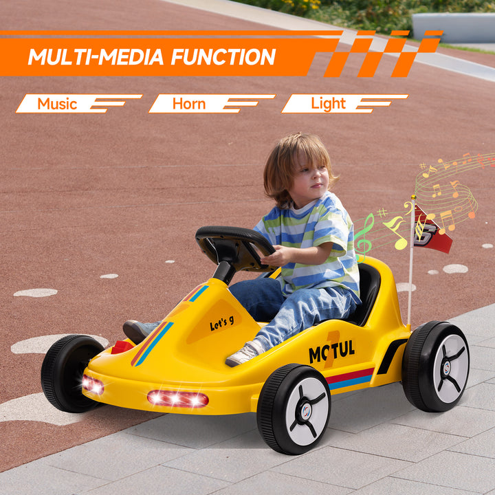 6V Electric Go Kart for Kids with Music