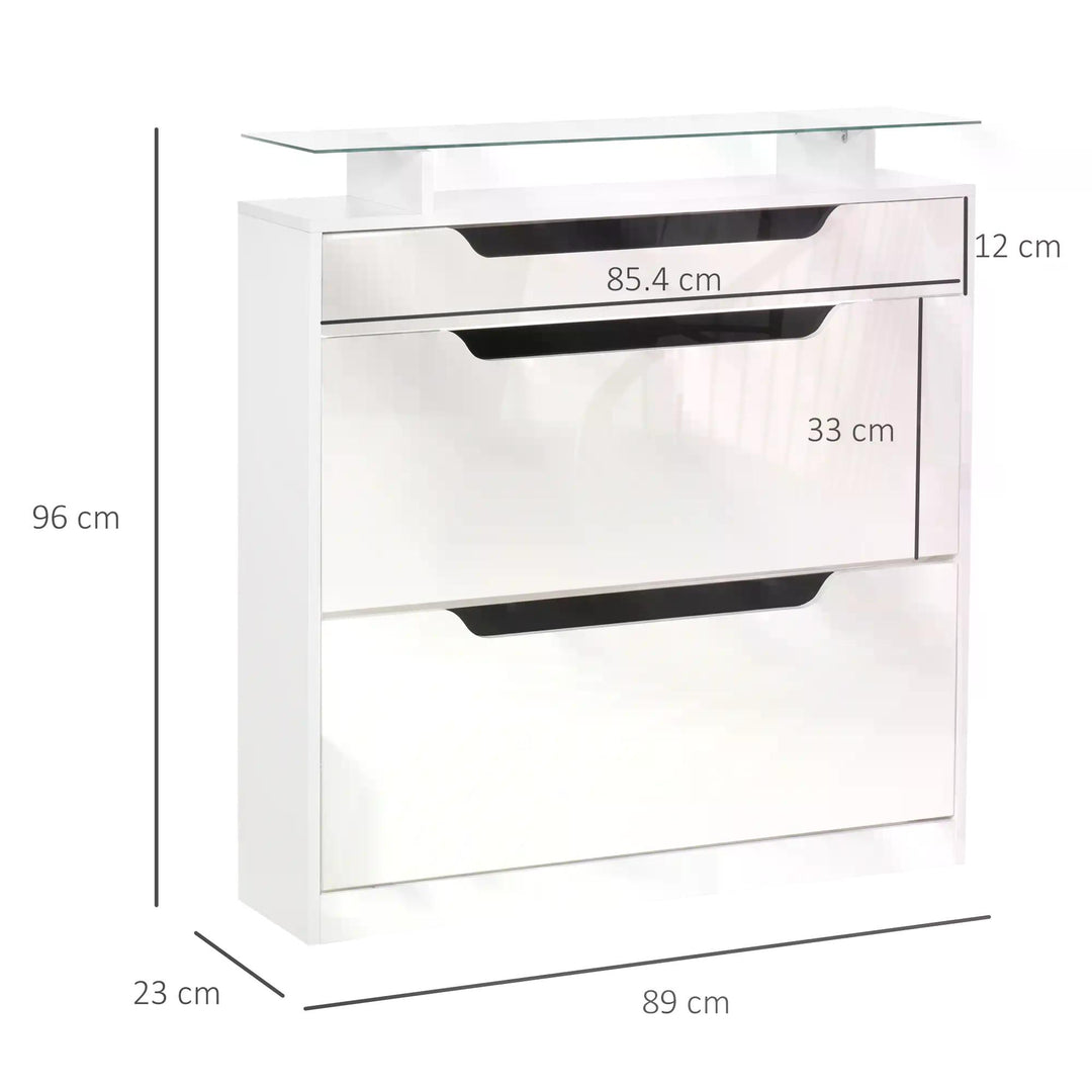 Shoe Cabinet High Gloss