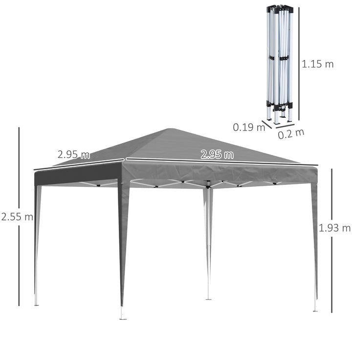 3 x 3 m Garden Pop Up Gazebo Marquee Party Tent Wedding Canopy