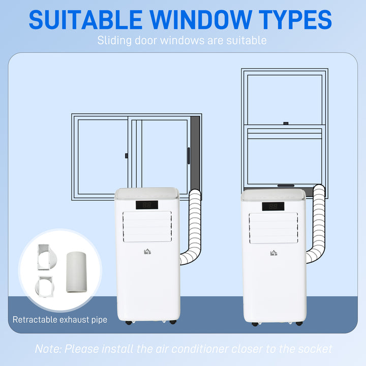 10000 BTU Mobile Air Conditioner Portable AC Unit for Cooling Dehumidifying Ventilating with Remote Controller