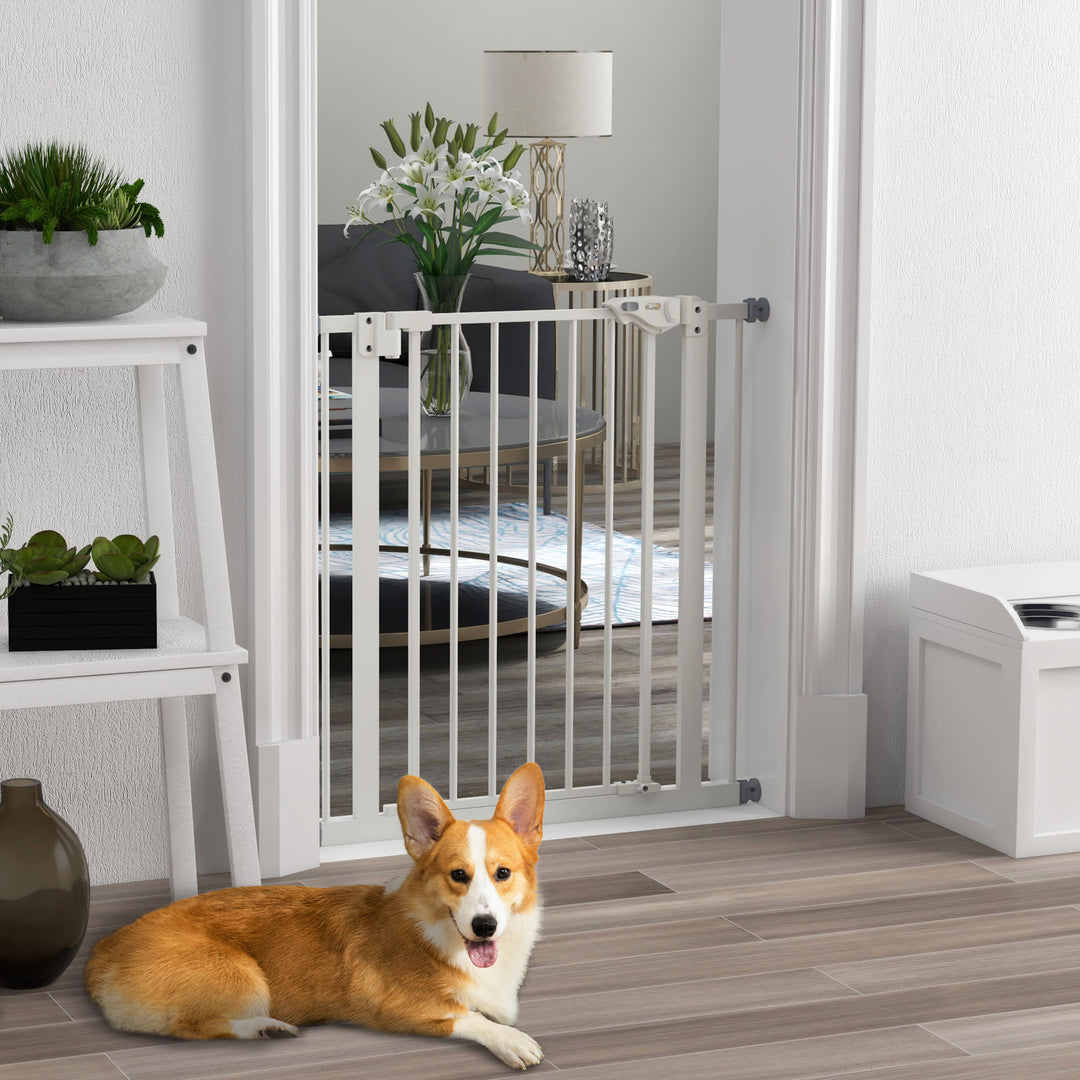 Adjustable Pet Gate: Metal Safety Barrier for Dogs