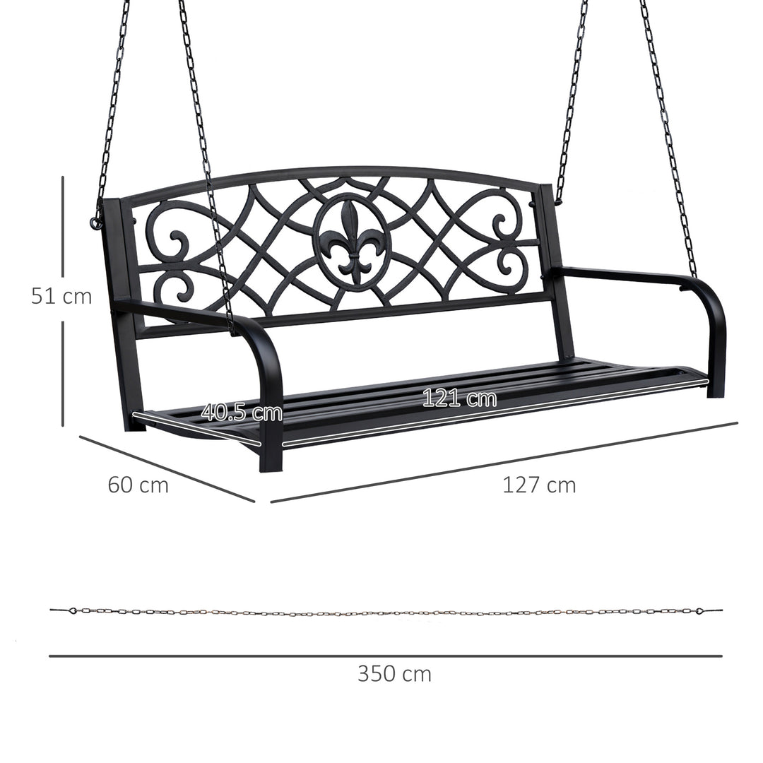 Outdoor Porch Swing Seat Bench with Chains for the Yard