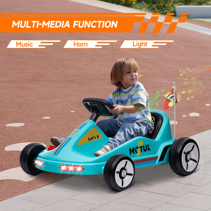 6V Electric Go Kart for Kids with Music