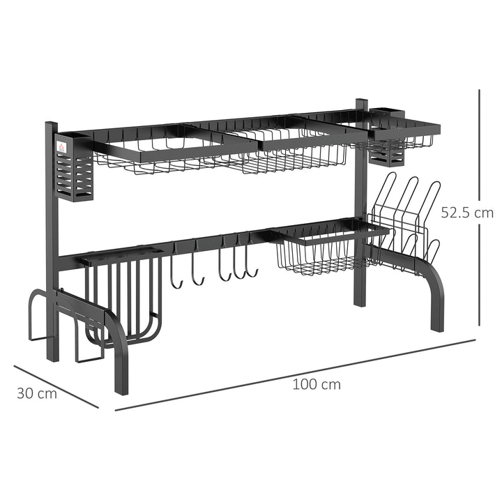 100cm Over The Sink Dish Drainer Rack