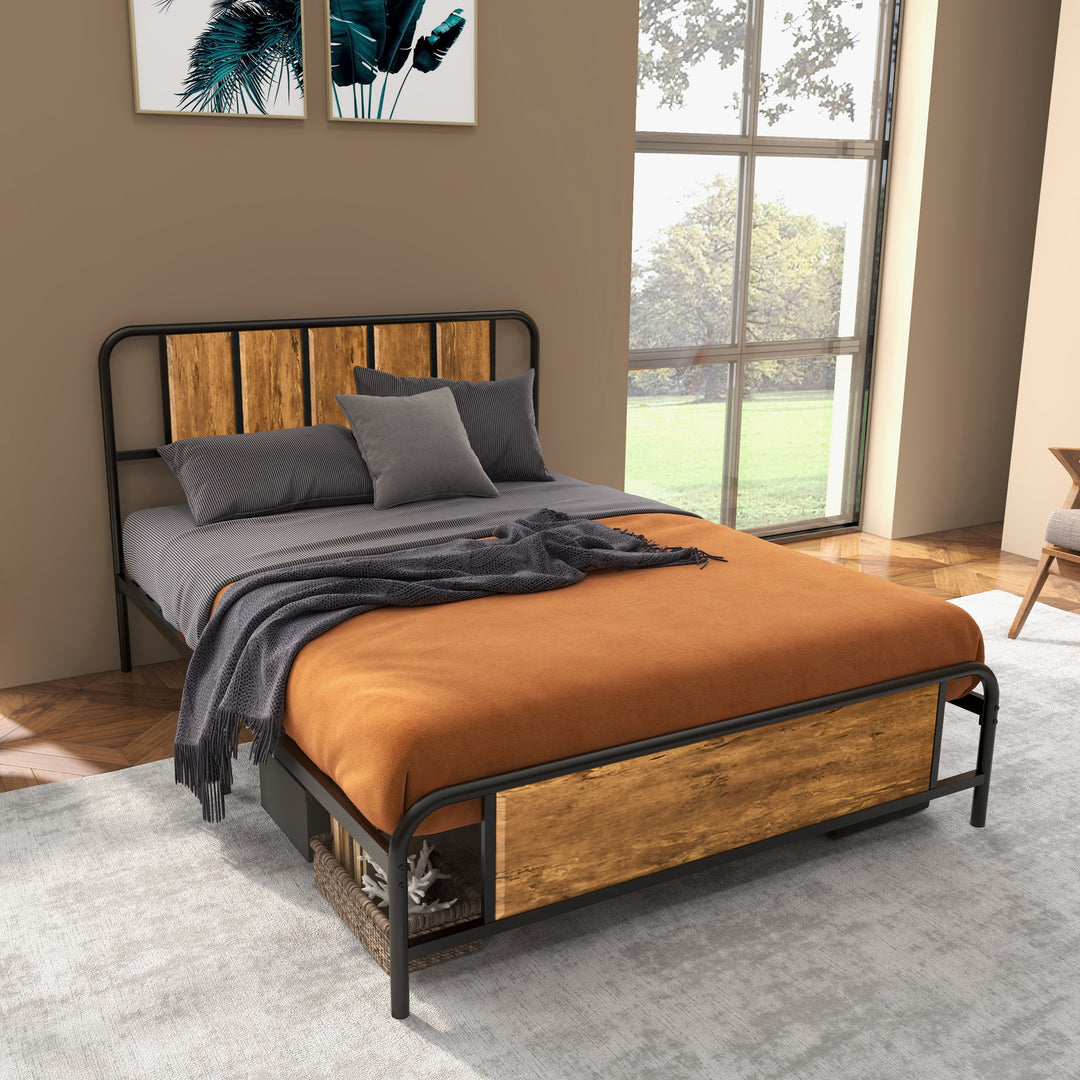 HOMCOM 25.5cm Double Bed Frame