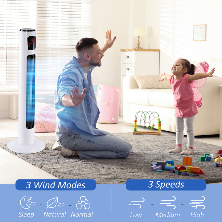 Freestanding 38'' Tower Fan with 3 Speeds