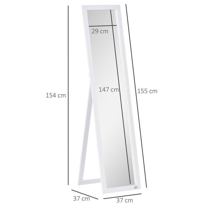 Floor Length Mirror with Back Stand or Wall Mounted