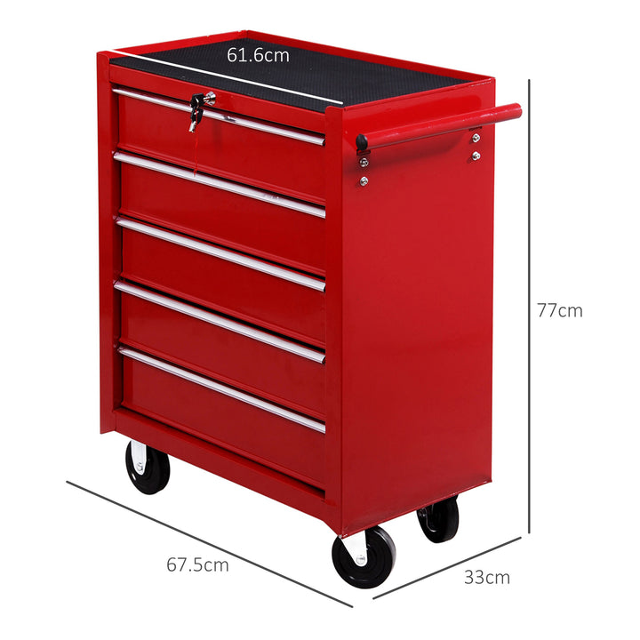 5 Drawer Tool Chest on Wheels