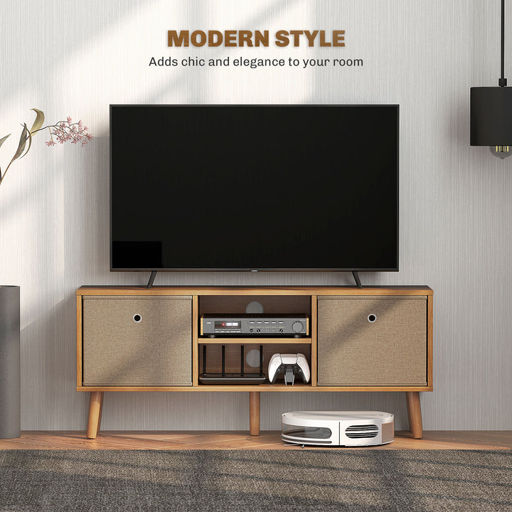 TV Cabinet Stand Unit for TVs up to 50'' with Foldable Drawers