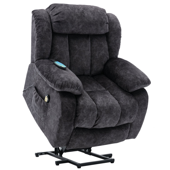 Power Lift Recliner Massage Sofa with Heat & Vibration