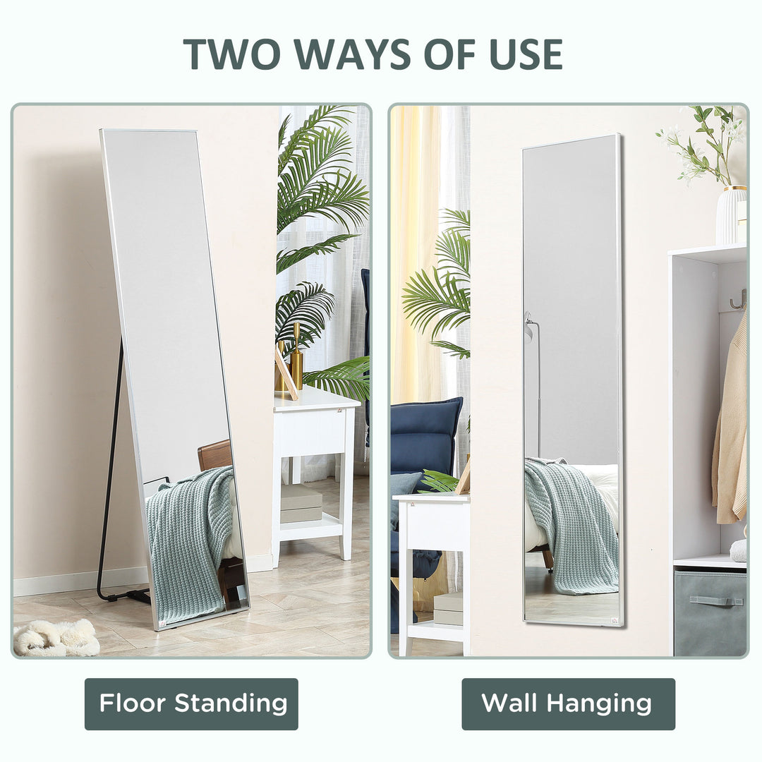 Full Length Wall Mirror w/ Anti-Slip Pads for Bedroom